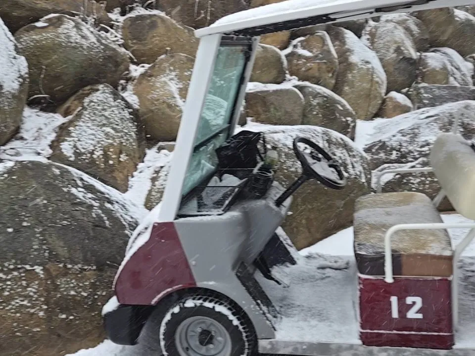 【閲覧注意？】雪を舐めたらいかんぜよ…❄️⛳️